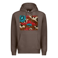 Coffee gemstone cowhide background Premium Hoodie - AdoDesignShop