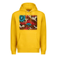 Lemon gemstone cowhide background Premium Hoodie - AdoDesignShop