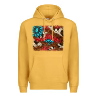 Gemstone Cowhide Background Premium Hoodie | Teevron