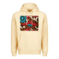 Pina Colada gemstone cowhide background Premium Hoodie - AdoDesignShop
