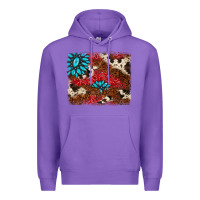 Purple gemstone cowhide background Premium Hoodie - AdoDesignShop