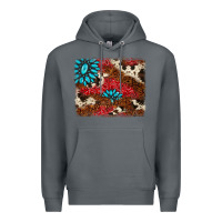 Rock gemstone cowhide background Premium Hoodie - AdoDesignShop