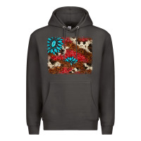 Smoke gemstone cowhide background Premium Hoodie - AdoDesignShop