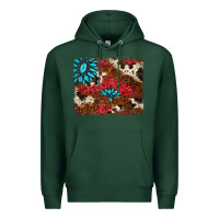 Sports Green gemstone cowhide background Premium Hoodie - AdoDesignShop