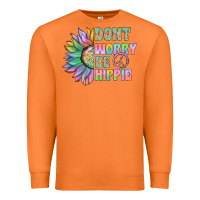 Carrot Don't Worry Be Hippie Premium Sweatshirt - CowhideDigitalArt