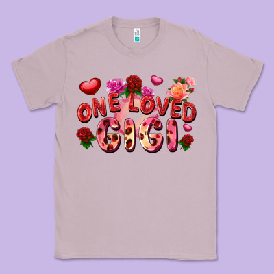 One Loved Gigi Classic Tee Designed By Fadigitalartstudio