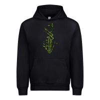 Black Lucky Bamboo Urban Hoodie - LillyAllenDesigns