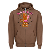 Chestnut sugar and spice Zipper Hoodie - MaliasSmallBusiness