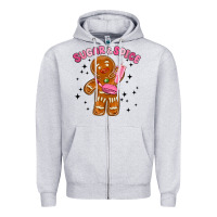 Heather Grey sugar and spice Zipper Hoodie - MaliasSmallBusiness