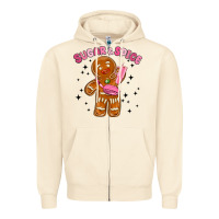 Sandshell sugar and spice Zipper Hoodie - MaliasSmallBusiness