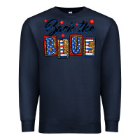 Navy Back the blue Premium Sweatshirt - Neo Western