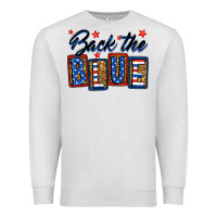 Oatmeal Heather Back the blue Premium Sweatshirt - Neo Western