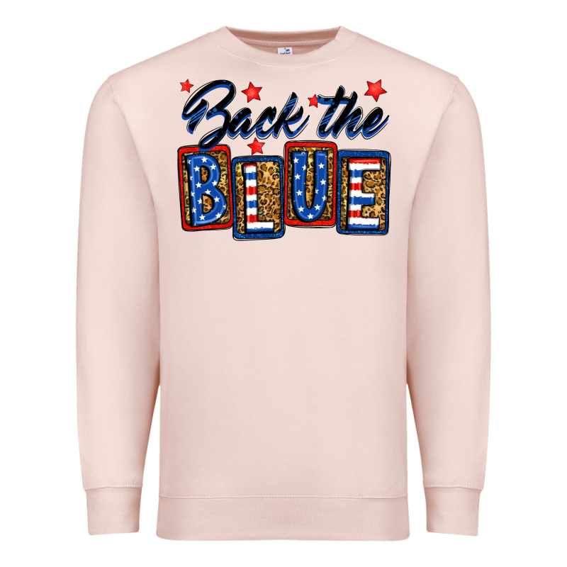 Back The Blue Premium Sweatshirt by Neo Western | Teevron