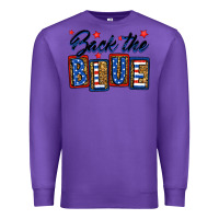 Purple Back the blue Premium Sweatshirt - Neo Western