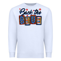 White Back the blue Premium Sweatshirt - Neo Western