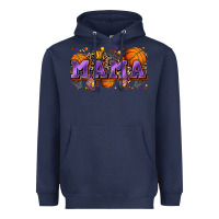 Navy mama basketball Heavyweight Hoodie - Zillion Design Studio
