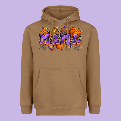 Mama Basketball Heavyweight Hoodie Designed By Zillion Design Studio