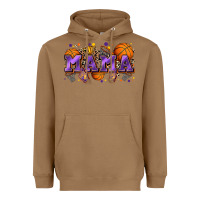 Toasted Coconut mama basketball Heavyweight Hoodie - Zillion Design Studio