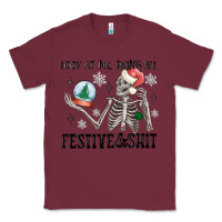 Burgundy look at me being all festive and shit Classic Tee - MaliasSmallBusiness