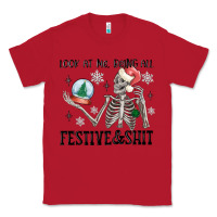 Red look at me being all festive and shit Classic Tee - MaliasSmallBusiness