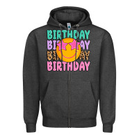 Charcoal Heather birthday Zipper Hoodie - MaliasSmallBusiness