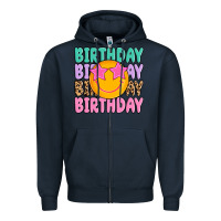 Navy birthday Zipper Hoodie - MaliasSmallBusiness