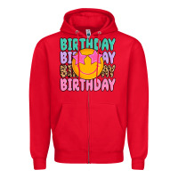 Red birthday Zipper Hoodie - MaliasSmallBusiness