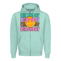 Seafoam birthday Zipper Hoodie - MaliasSmallBusiness