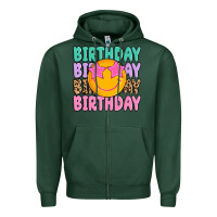 Sports Green birthday Zipper Hoodie - MaliasSmallBusiness