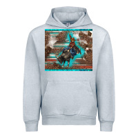 Heather Grey western rodeo bullfighter serape leopards turquoise's gliterrs Urban Hoodie - BarkalooDesign