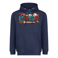 Navy mama baseball Heavyweight Hoodie - Zillion Design Studio