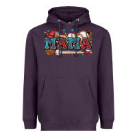Plum mama baseball Heavyweight Hoodie - Zillion Design Studio