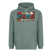 Sage mama baseball Heavyweight Hoodie - Zillion Design Studio