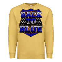 Antique Gold Back the blue Premium Sweatshirt - Neo Western