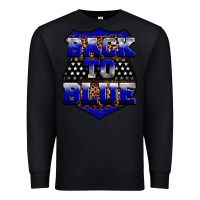 Black Back the blue Premium Sweatshirt - Neo Western