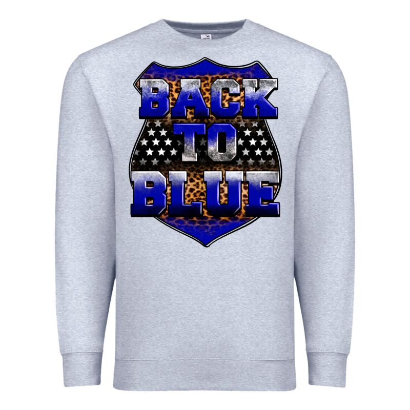Back The Blue Premium Sweatshirt by Neo Western | Teevron