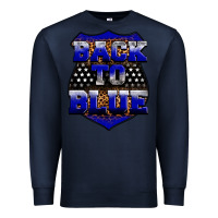 Navy Back the blue Premium Sweatshirt - Neo Western