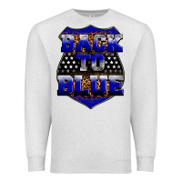 Oatmeal Heather Back the blue Premium Sweatshirt - Neo Western