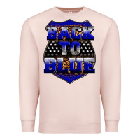 Pale Pink Back the blue Premium Sweatshirt - Neo Western