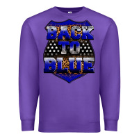 Purple Back the blue Premium Sweatshirt - Neo Western