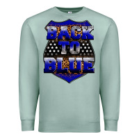 Seafoam Back the blue Premium Sweatshirt - Neo Western