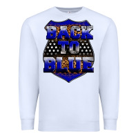 White Back the blue Premium Sweatshirt - Neo Western