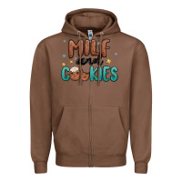 Chestnut milf and cookies Zipper Hoodie - MaliasSmallBusiness