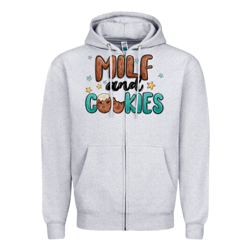 Milf And Cookies Zipper Hoodie by MaliasSmallBusiness | Teevron