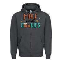 Smoke milf and cookies Zipper Hoodie - MaliasSmallBusiness