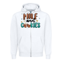 White milf and cookies Zipper Hoodie - MaliasSmallBusiness