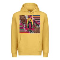 Antique Gold our lady of guadalupe serape background tumbler Premium Hoodie - Artiststas