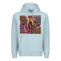Blue Mist our lady of guadalupe serape background tumbler Premium Hoodie - Artiststas