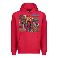 Cardinal our lady of guadalupe serape background tumbler Premium Hoodie - Artiststas