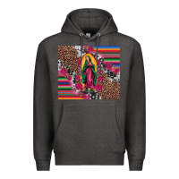 Charcoal Heather our lady of guadalupe serape background tumbler Premium Hoodie - Artiststas